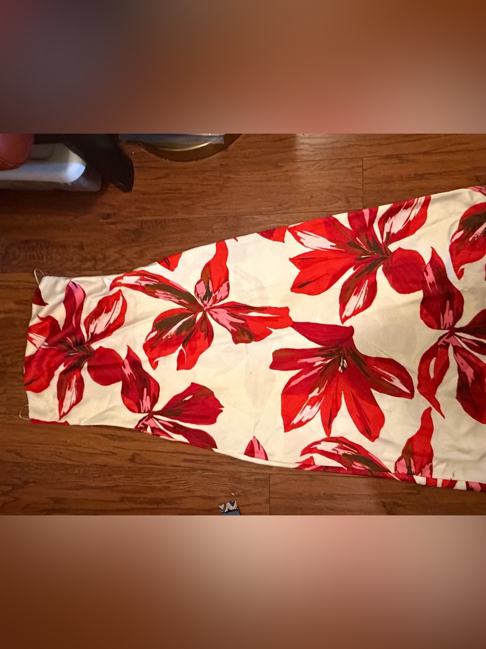 Floral Red and Pink Maxi dress - Women's Summer dress
